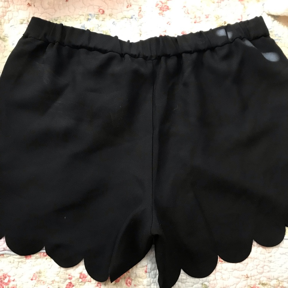 Madewell Scalloped Black Shorts